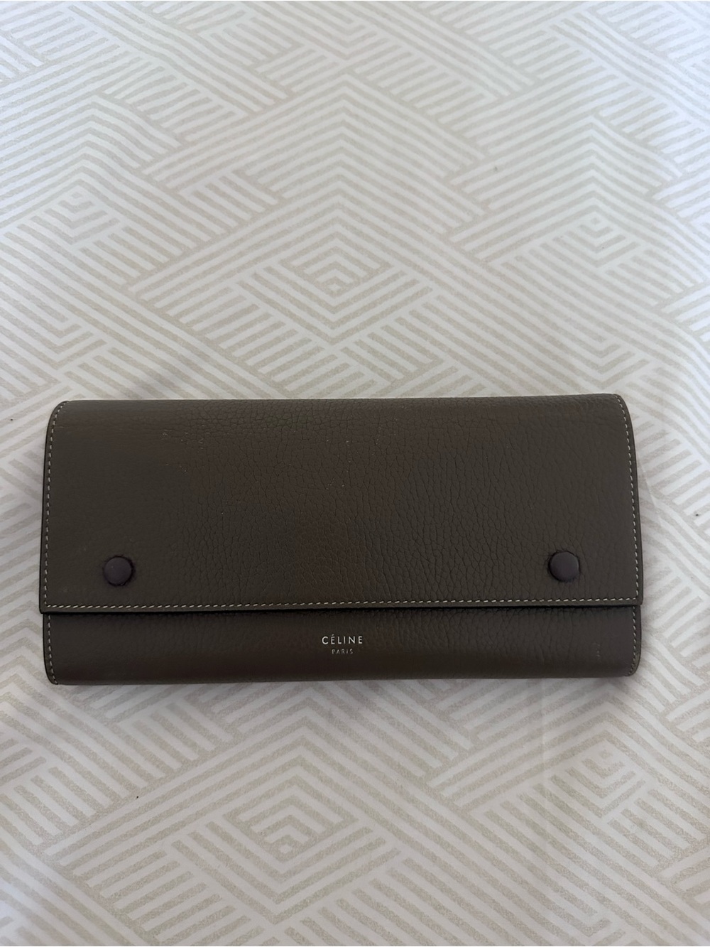 Céline Leather Continental Wallet